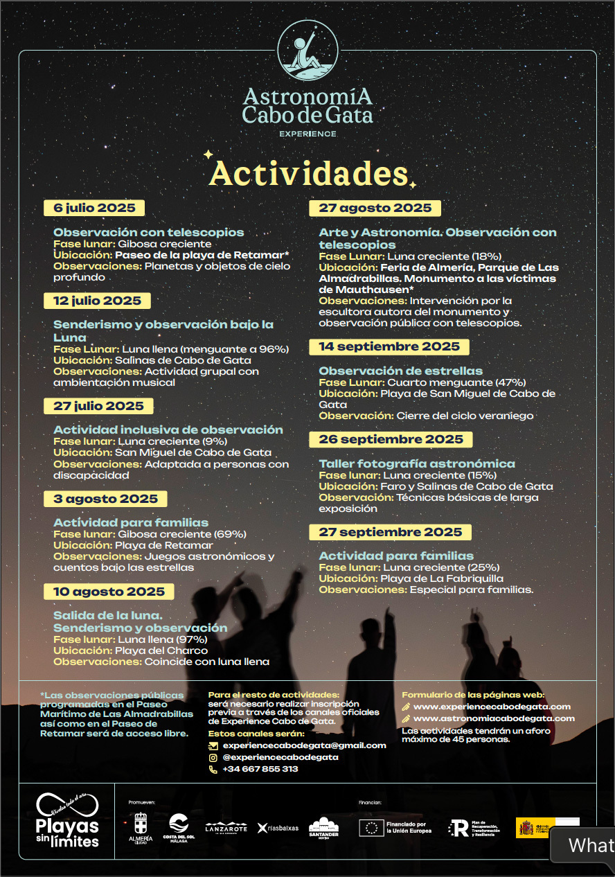 Programación Playas Sin limites Almería